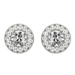 Diamante Fine Orecchini 5 carati – Oro Bianco 14K