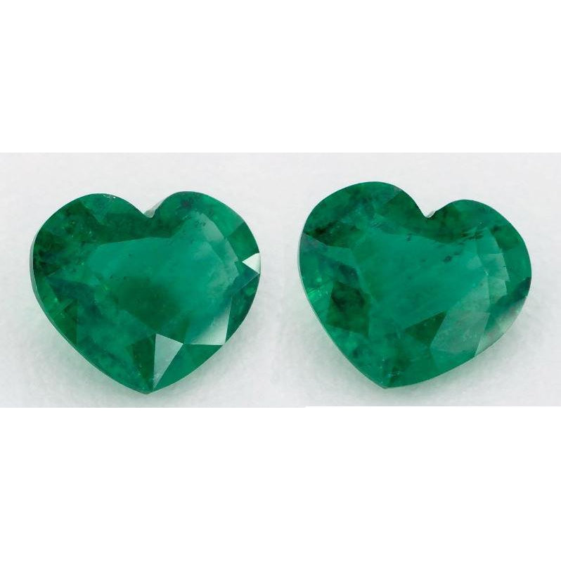 Forma Cuore Smeraldo Colombiano anello in Gold – vista principale