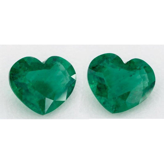 Forma Cuore Smeraldo Colombiano anello in Gold – vista principale