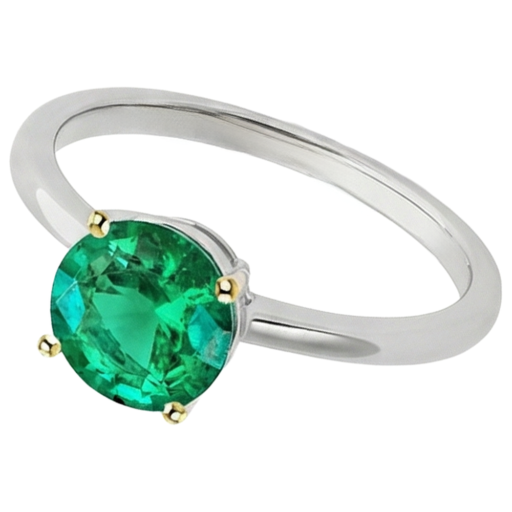Elegante Anello con Gemma 3 carati – vista laterale