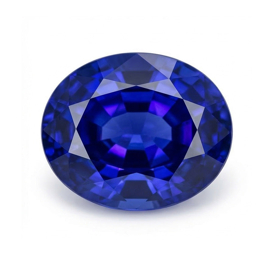 Elegante Loose Sapphires Natural 7 carati – vista frontale