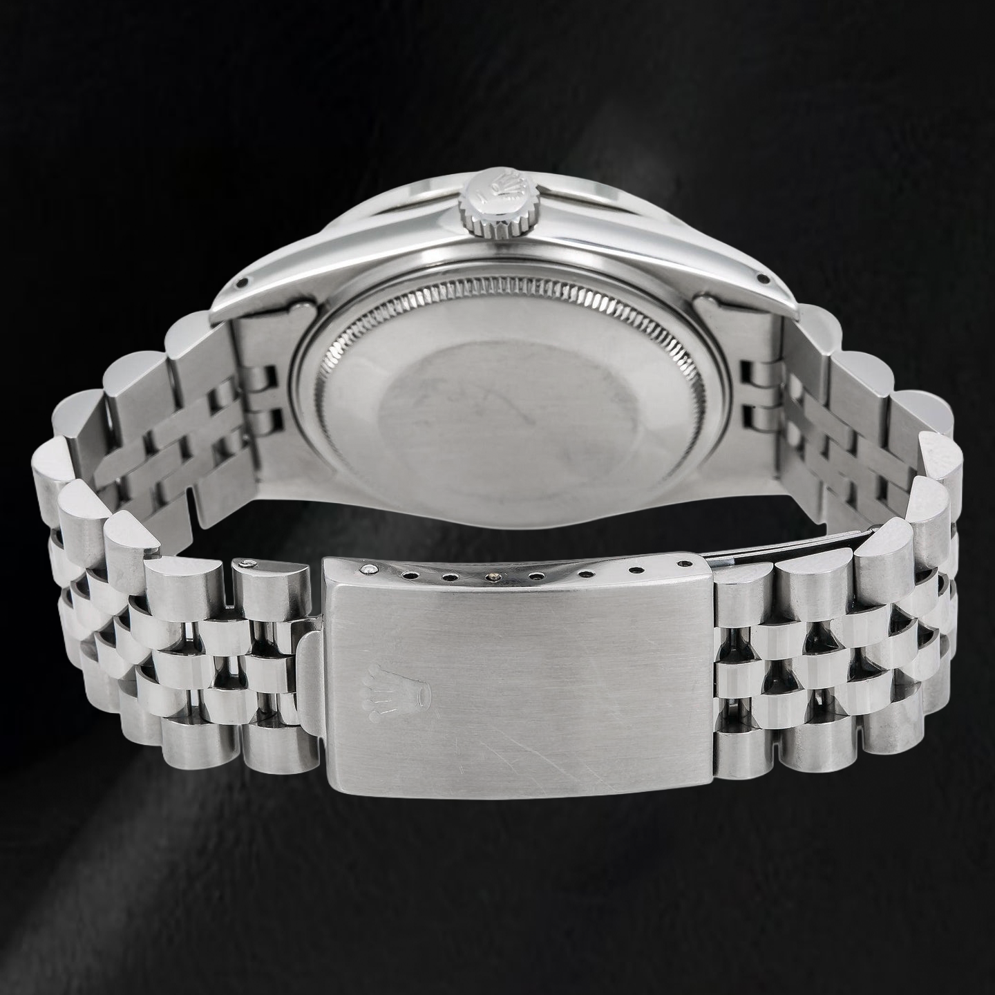 Rolex Datejust 16014 36 mm Orologio in Acciaio Inossidabile con Quadrante Grigio con Diamanti