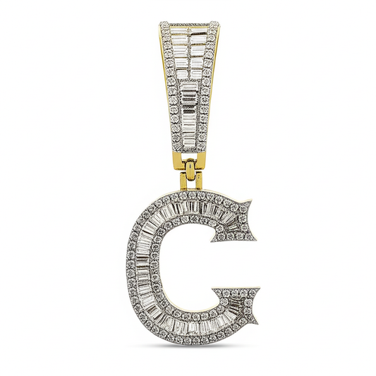 Anello Maschile 10K Two Tone Gold con Brillante – vista principale