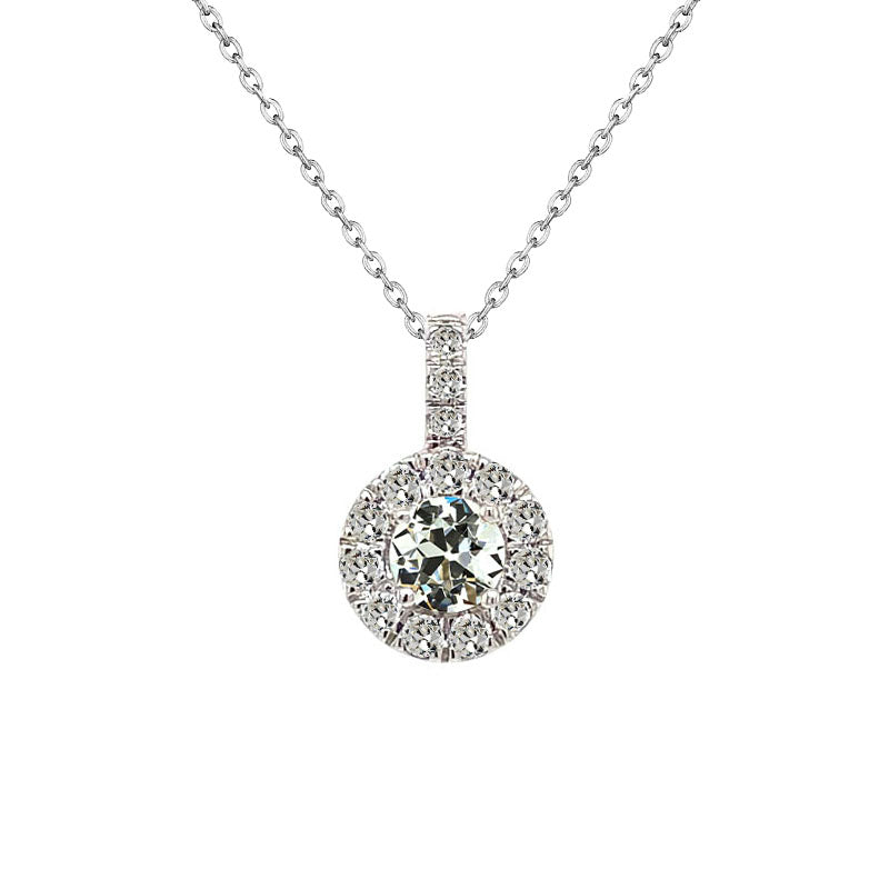 Diamante Fine Halo 2-carati Oro Bianco 14K – vista principale