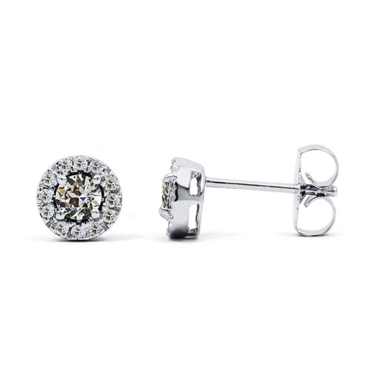 Lussuoso Diamante Fine Orecchini a Lobo 3,50 carati – vista principale