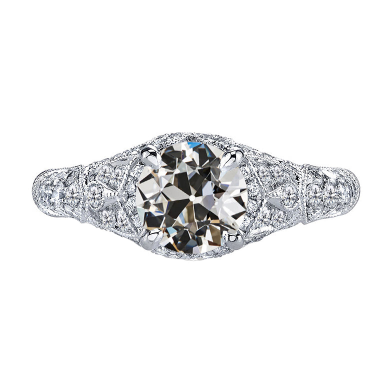 Diamante Anello Nuziale 2-carati Oro Bianco 14K – vista principale