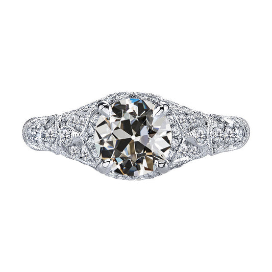 Diamante Anello Nuziale 2-carati Oro Bianco 14K – vista principale