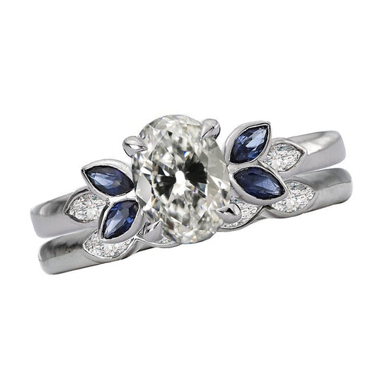 Brillante Anello di Fidanzamento 2,50 carati Oro Bianco 14K – vista principale