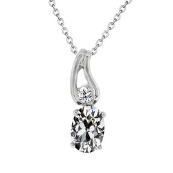 Scintillante Pendente con Diamante Fine Taglio Old Mine – 2