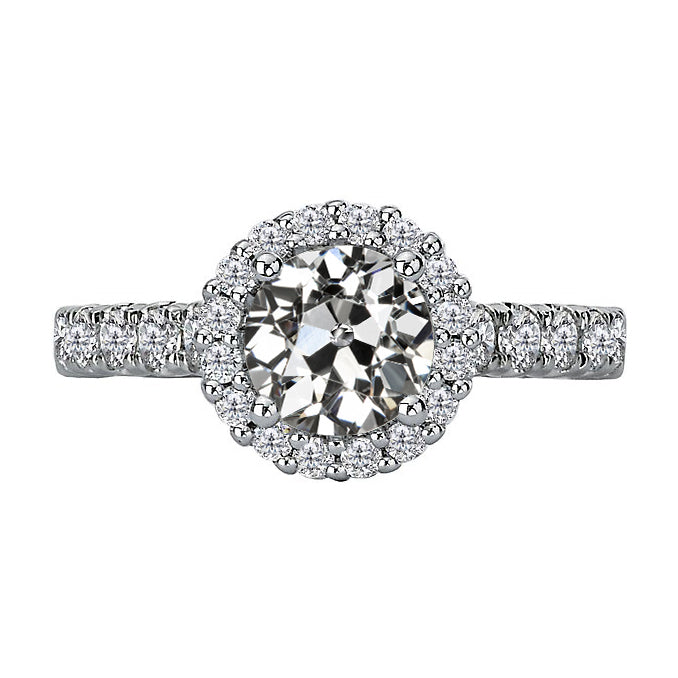 Radioso Diamante Fine Anello Halo 3,50 carati – vista principale