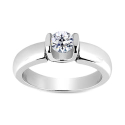 Diamante Fine Anello Solitario di lusso – 1,50 carati Oro Bianco