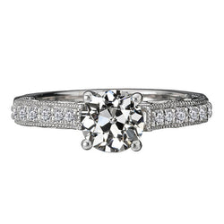 Oro Bianco 14K Brillante Anniversary Ring – 3-carati Taglio Old