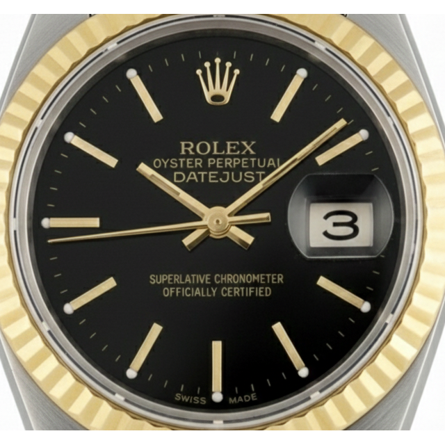 Gemma Rolex in Gold – vista laterale