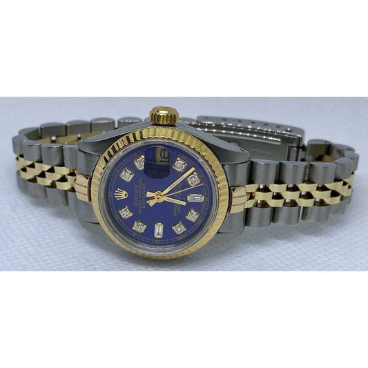 Rolex Gold con Diamante Fine – vista frontale
