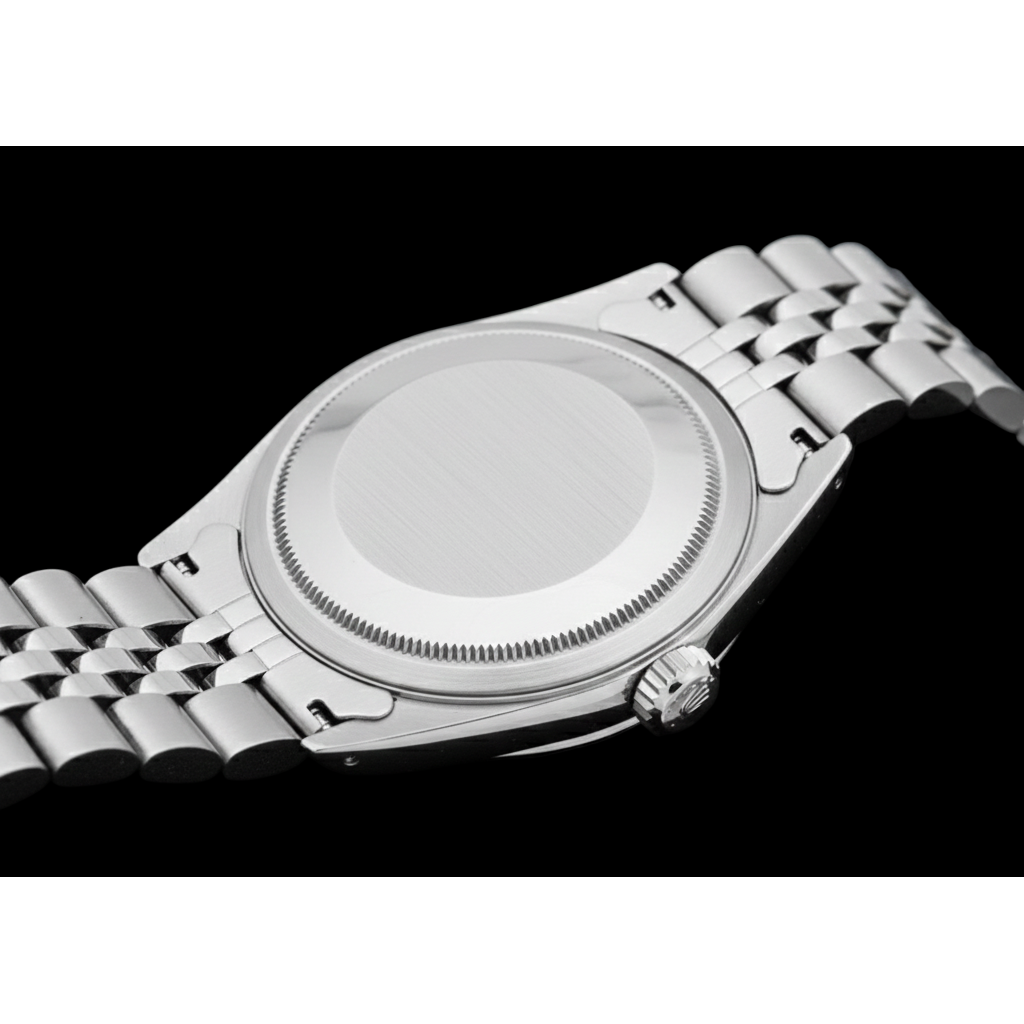 Rolex Stainless Steel con Perla – vista angolare