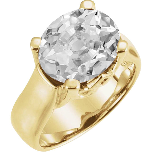 Scintillante Diamante Solitario di Fidanzamento 5 carati – vista principale