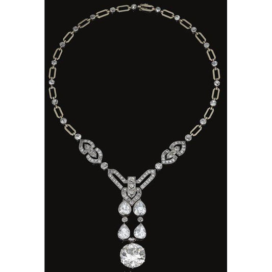 Like La Belle Epoque Jewelry Collana Da Donna Con Naturale Diamanti Tondi E Taglio A Pera