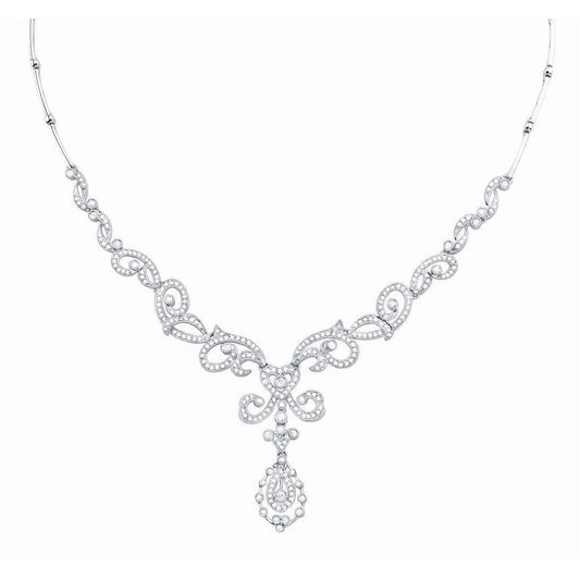 Like La Belle Epoque Jewelry Collana Da Donna Con Naturale Diamanti A Taglio Brillante Da 8 Ct