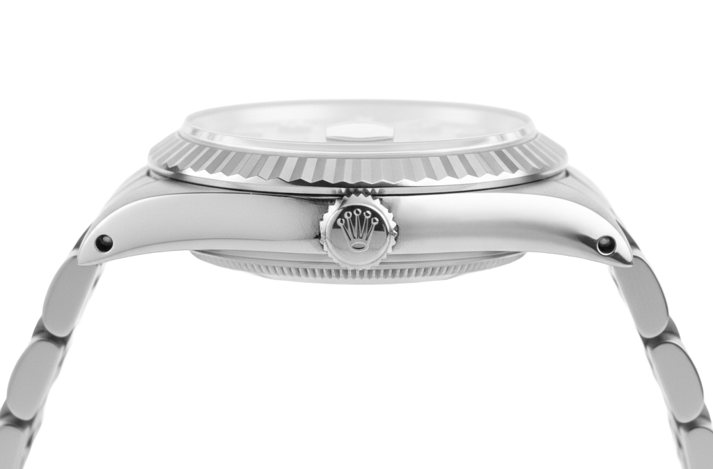 Lunetta argento quadrante con diamanti Rolex Datejust orologio da donna cinturino acciaio inossidabile