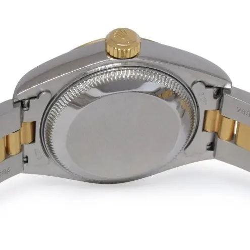 Lunetta Quadrante Bianco Romano Orologio Rolex Datejust Acciaio Inossidabile e Bracciale Oro