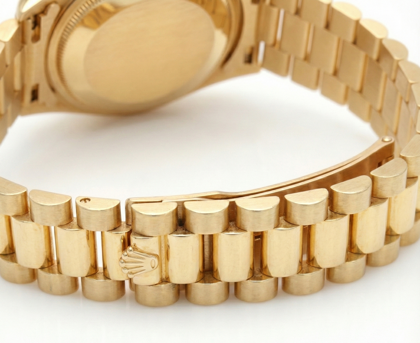 Lunetta con diamanti Quadrante blu romano Orologio Rolex in oro giallo stile presidenziale Datejust