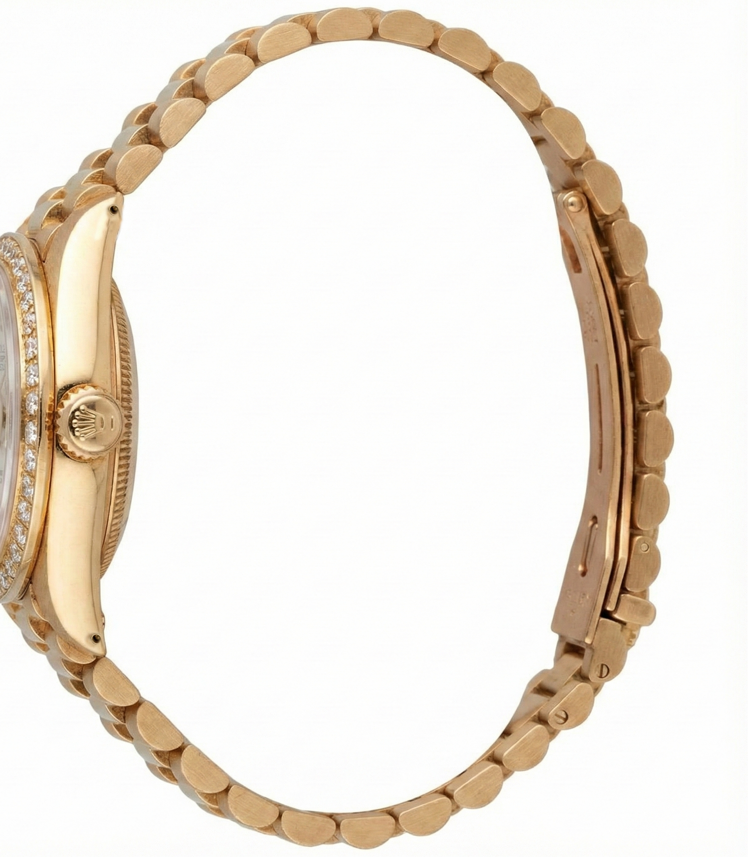 Lunetta con diamanti Rolex Datejust Orologio da donna stile presidenziale oro