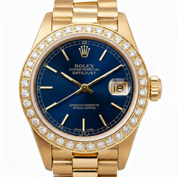 Lunetta con diamanti Rolex Datejust Orologio da donna stile presidenziale oro