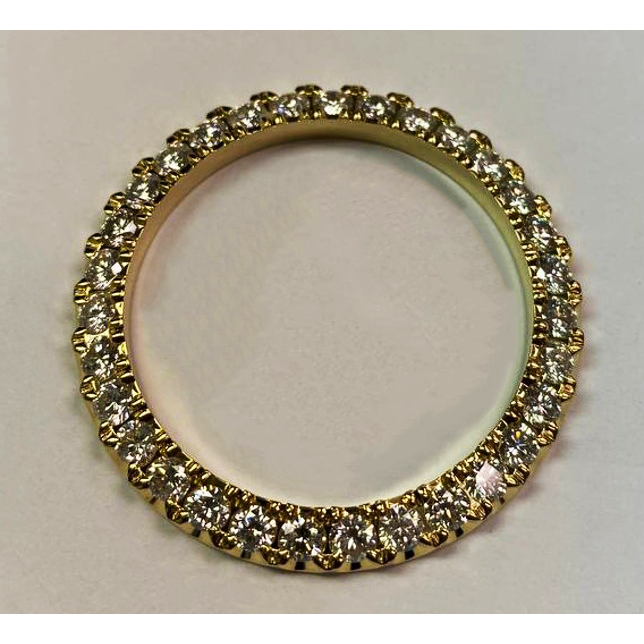 Lunetta con diamanti personalizzati da 5 carati per adattarsi all'orologio Rolex da 36 mm