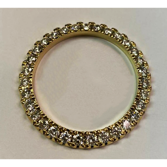 Lunetta con diamanti personalizzati da 5 carati per adattarsi all'orologio Rolex da 36 mm