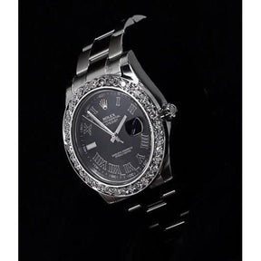 Lunetta personalizzata con diamanti Datejust Orologio Rolex Bracciale