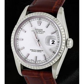 Lunetta scanalata Rolex Orologio da uomo in acciaio inossidabile Date