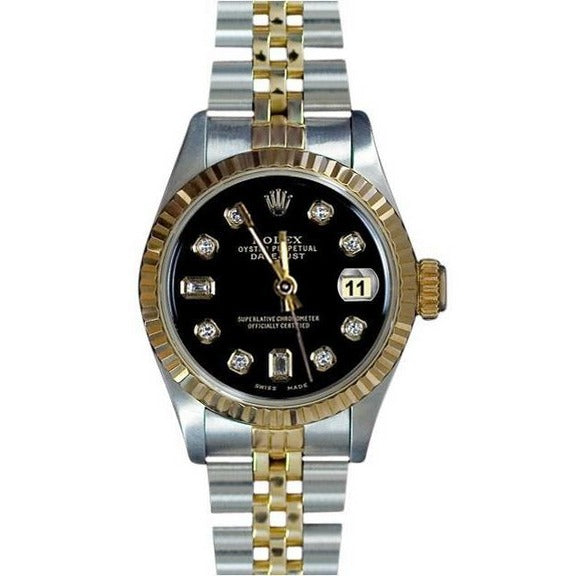 Lunetta scanalata Rolex in acciaio inossidabile