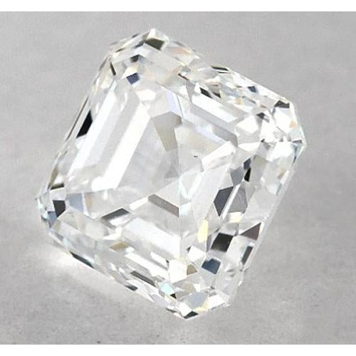 Diamante Asscher da 2,5 carati, sciolto, taglio F VVS1, molto buono