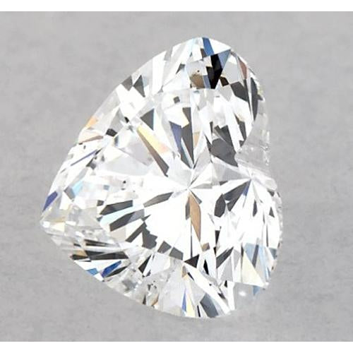Taglio Cuore Diamante Fine anello in Gold – vista frontale