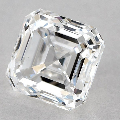 Diamante Asscher sciolto da 1,5 carati, taglio E, VVS1, taglio Very Good