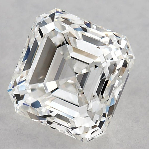 Diamante Asscher da 1,25 carati, sciolto, taglio E-VVS1, molto buono