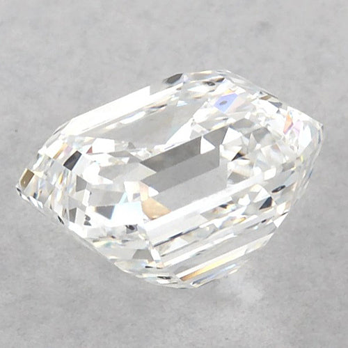 Diamante Asscher naturale da 1 carato, estratto dalla terra, taglio F vs 1, taglio Very Good