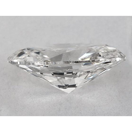 Diamante ovale da 2,5 carati, sciolto, taglio F/VS1, molto buono
