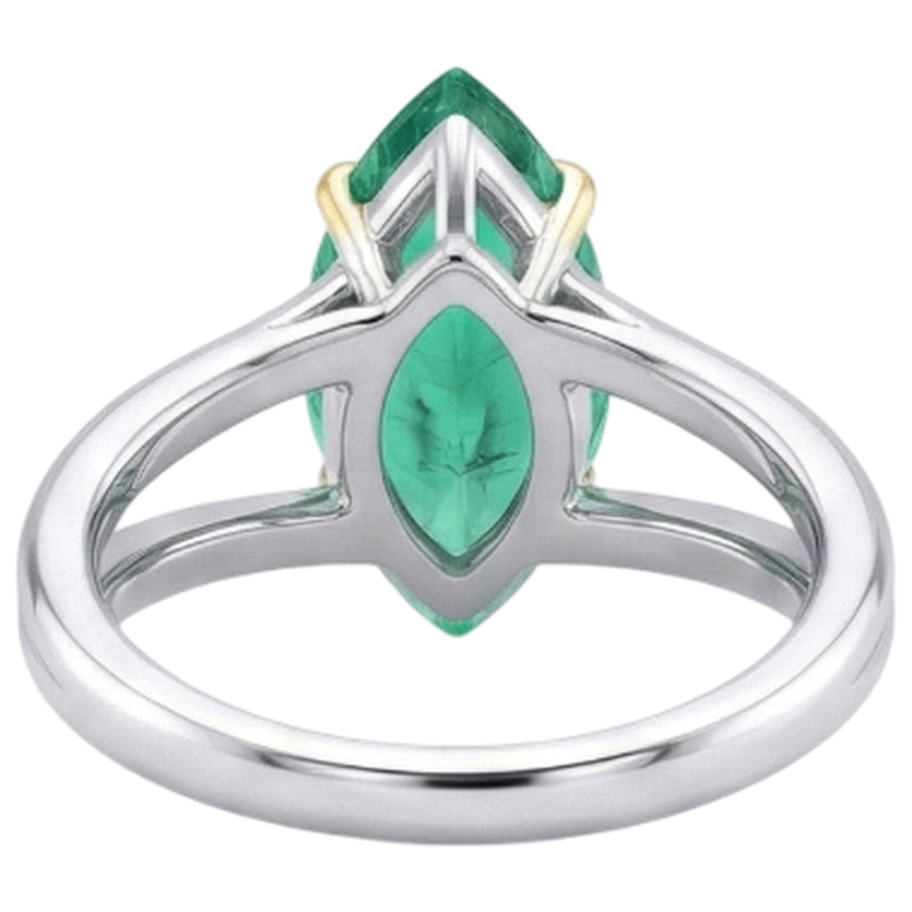 Di lusso Anello con Pietra Preziosa 4 carati – vista profilo