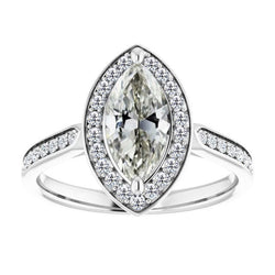 Brillante Anello Solitario con Accenti – Cuscino Antico 2,50