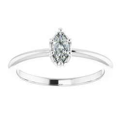 Fatto a mano Diamante Fine Anello Solitario 0,50 carati