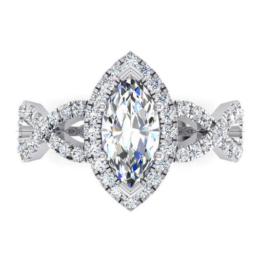 Marquise Infinity Diamanti Estratti Dalla Terra Naturale Gioielli 