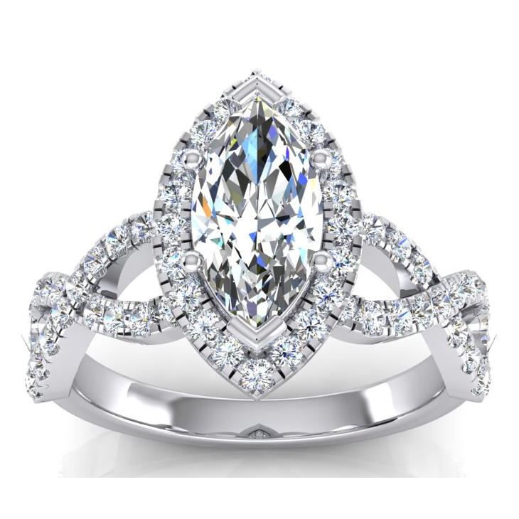 Marquise Infinity Diamanti Estratti Dalla Terra Naturale Gioielli 