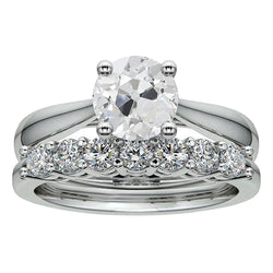 Diamante Fine Anello Nuziale fatto a mano 2,50 carati