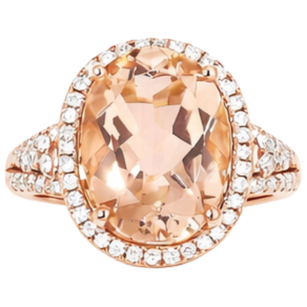 Morganite Anello Cocktail