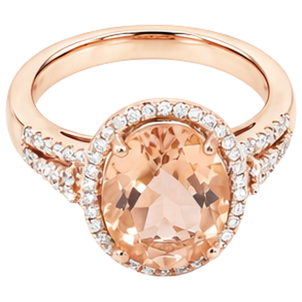 Morganite Anello Cocktail