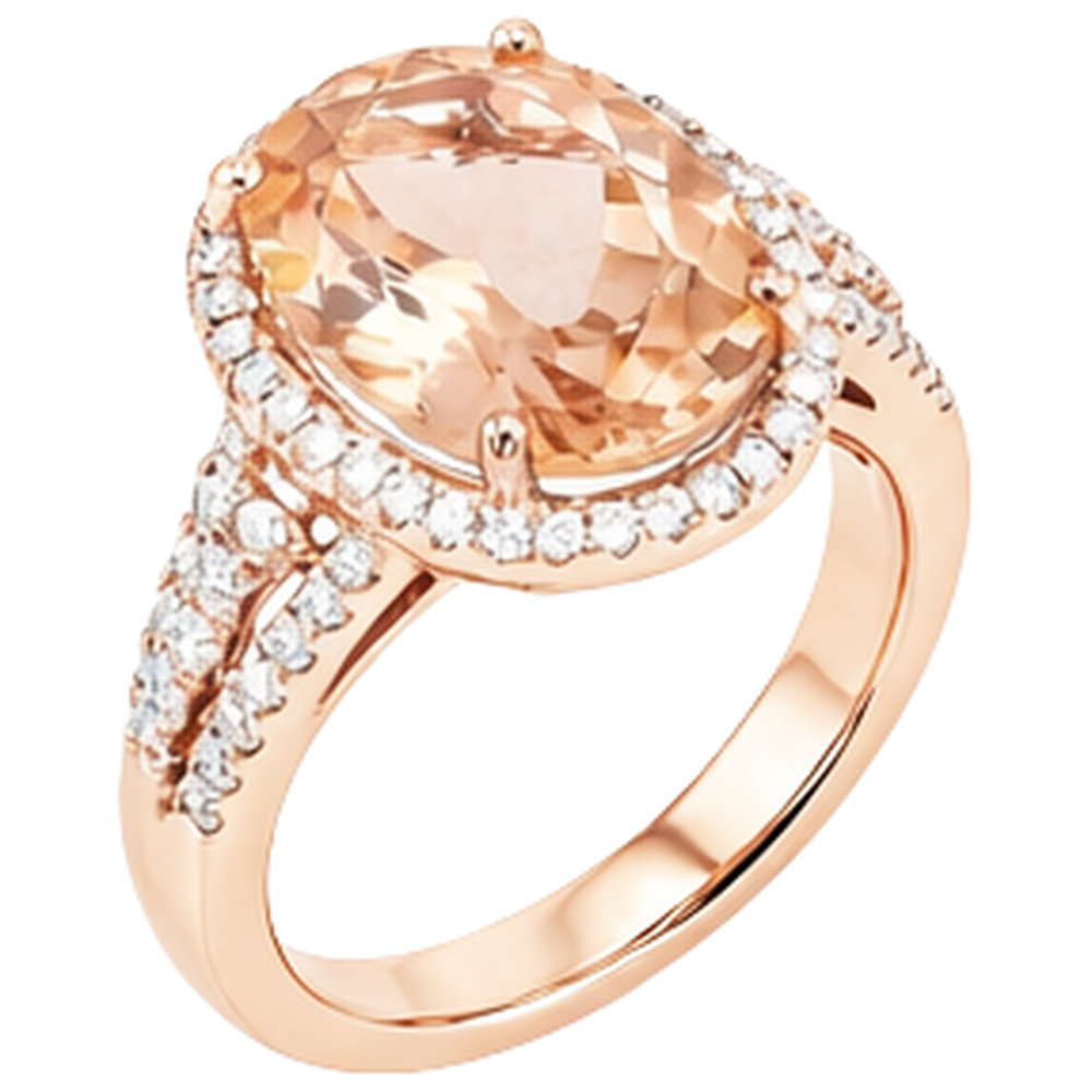 Morganite Anello Cocktail