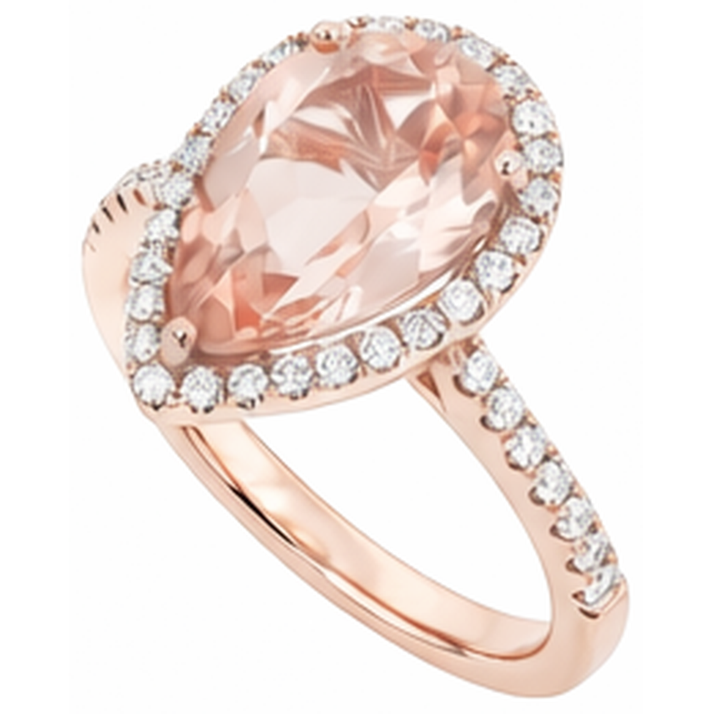 Morganite Anello Cocktail