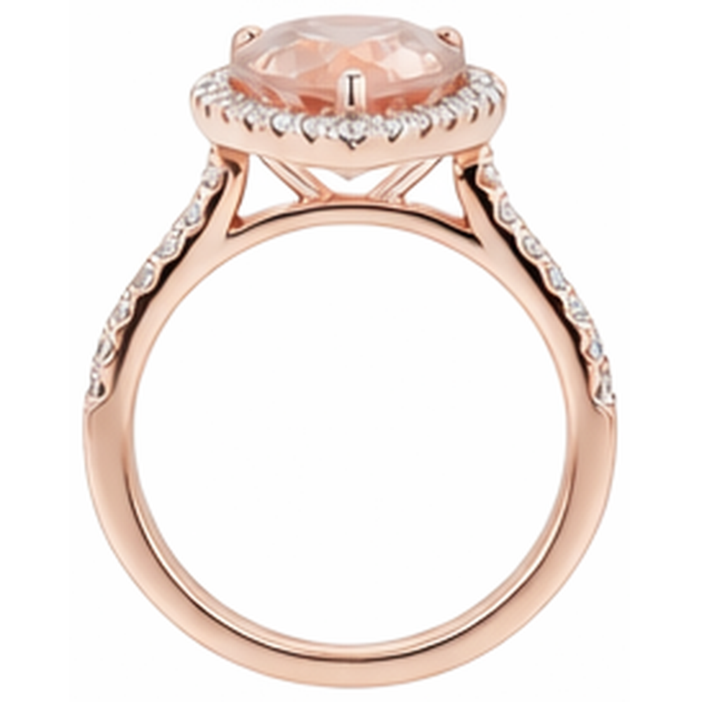 Morganite Anello Cocktail