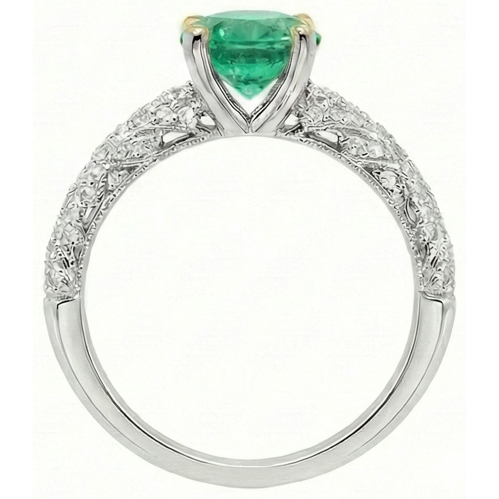 Premium Anello con Pietra Preziosa 1,50 carati – vista dall'alto